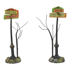 Department 56 Halloween Village Creepy Village Street Signs 6007705