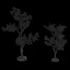 Department 56 Halloween Village Set Of 2 Forboding Crowns Trees 6010463