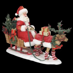 Department 56 Possible Dreams LED Lighted Santa Through The Woods 6010217