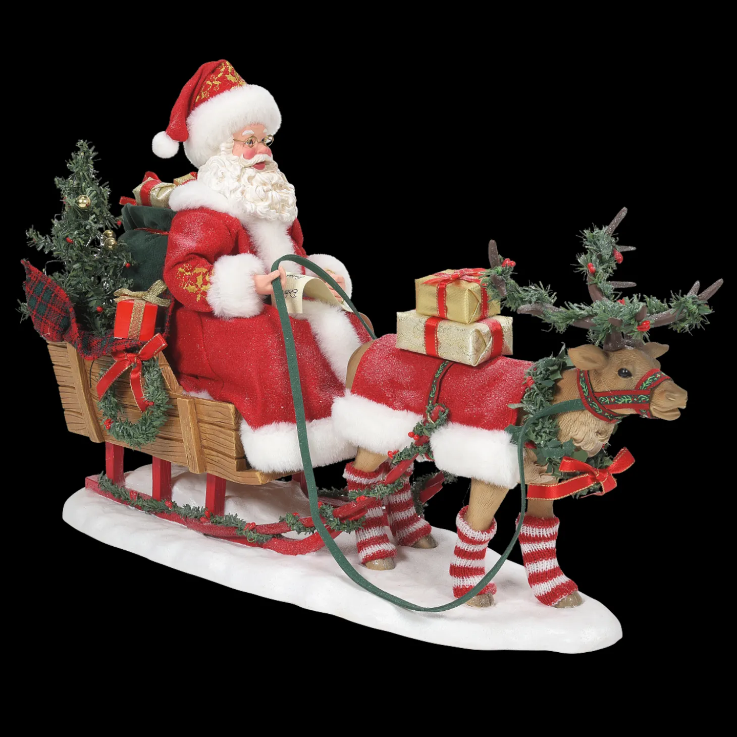 Department 56 Possible Dreams LED Lighted Santa Through The Woods 6010217