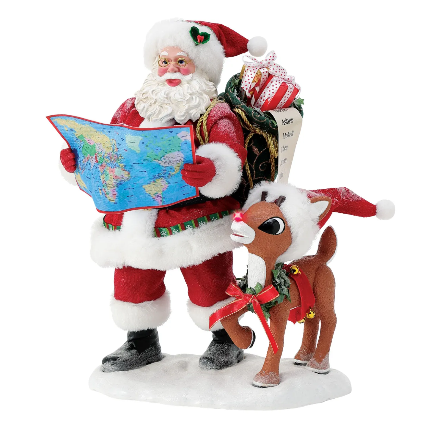 Department 56 Possible Dreams Santa Ready, Rudolph? Figure 6013935