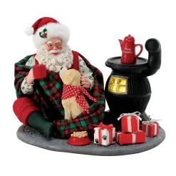 Department 56 Possible Dreams Santa Taking The Chill Off Figure 6014782