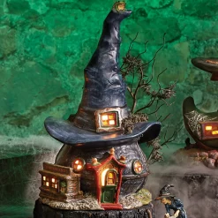Department 56 Snow Village Halloween Toads & Frogs Witchcraft Haunt Building 4036591