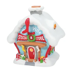 Department 56 The Grinch Village Who-ville Stocking Store Building 6007770