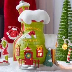 Department 56 The Grinch Village Grinch's Santy Suit Shoppe Building 6013018