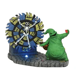 Department 56 The Nightmare Before Christmas Oogie Boogie Gives A Spin Animated Village Figure 6004819