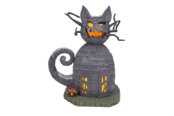 Department 56 The Nightmare Before Christmas New For 2024 Cat House And Dr. Finkelstein Set