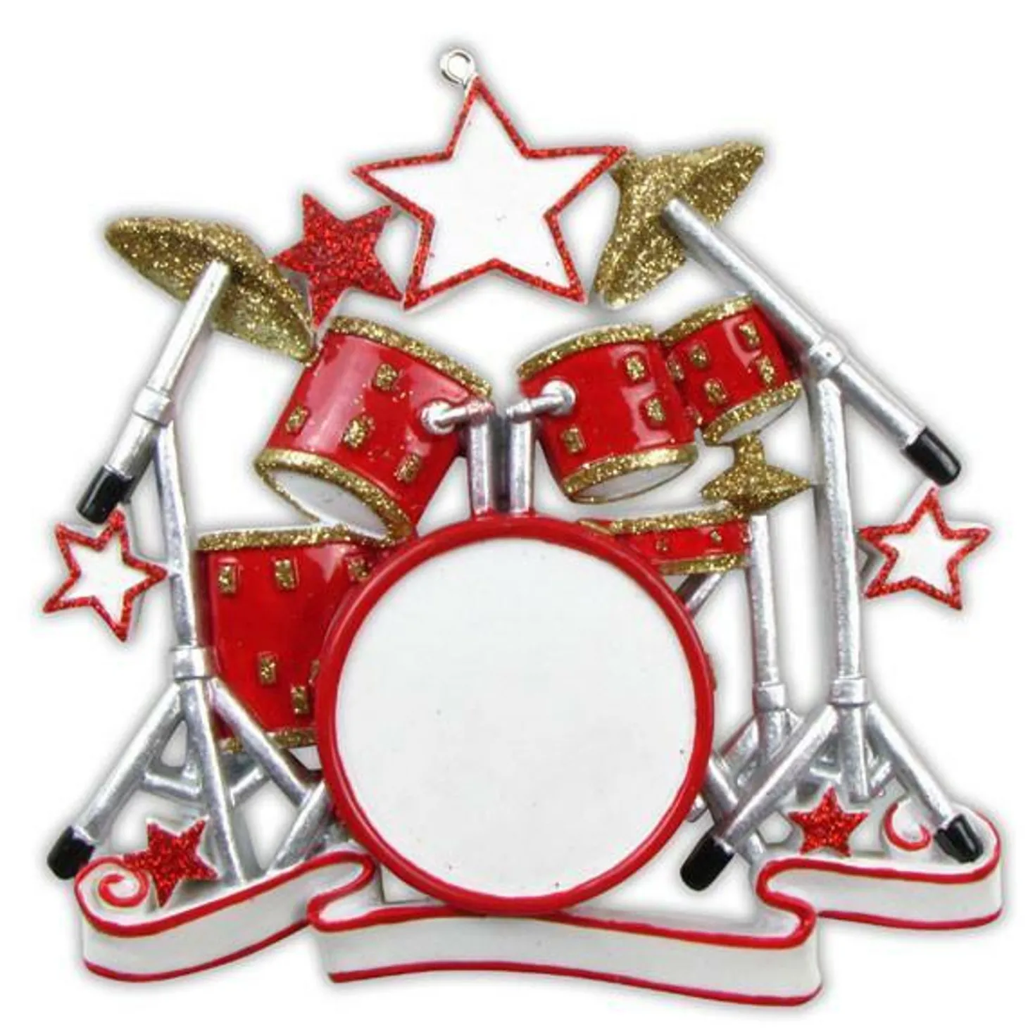 Drum Set Personalized Christmas Ornament OR640