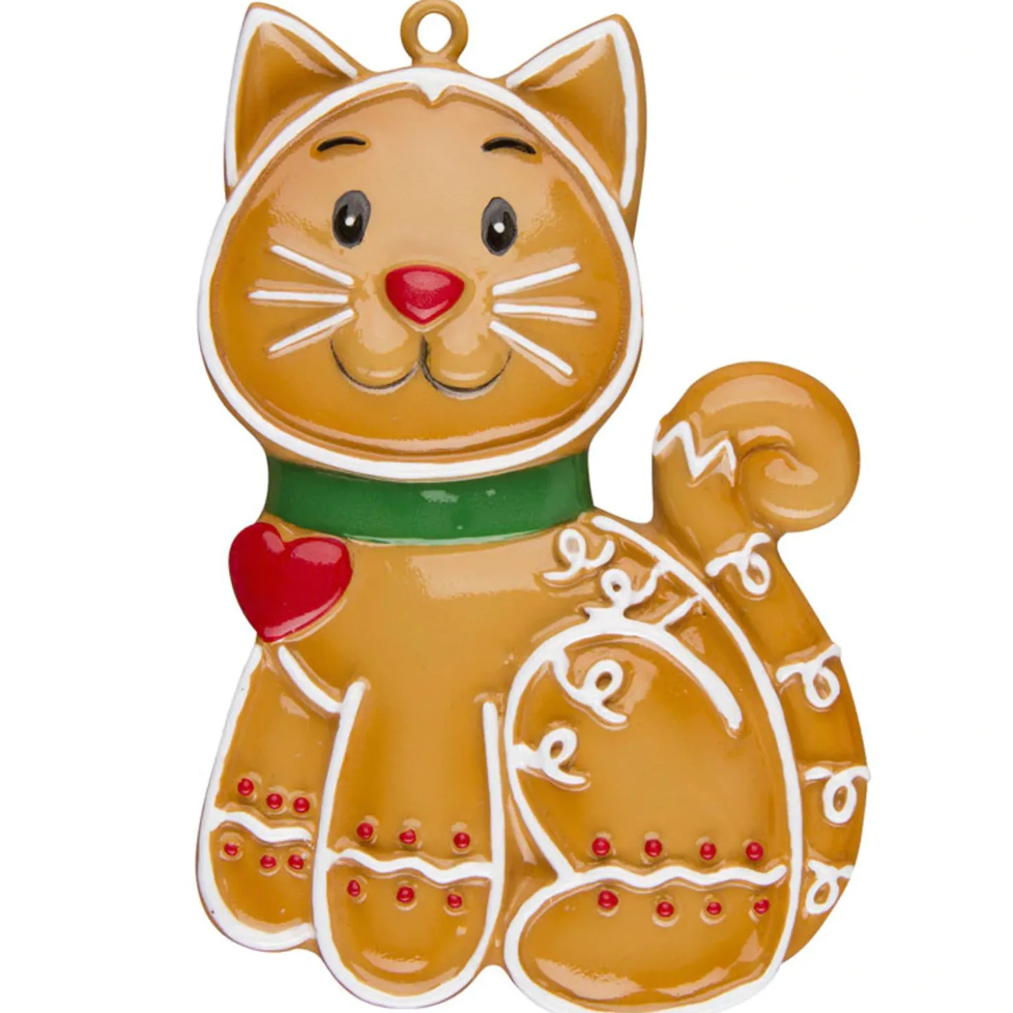 Gingerbread Cat Personalized Christmas Ornament OR1221
