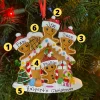 Gingerbread House Family Of 4 Personalized Christmas Ornament OR1872-4