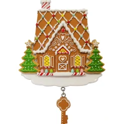 Gingerbread Our First Home Personalized Christmas Ornament OR2394