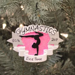 Gymnastics Personalized Christmas Ornament