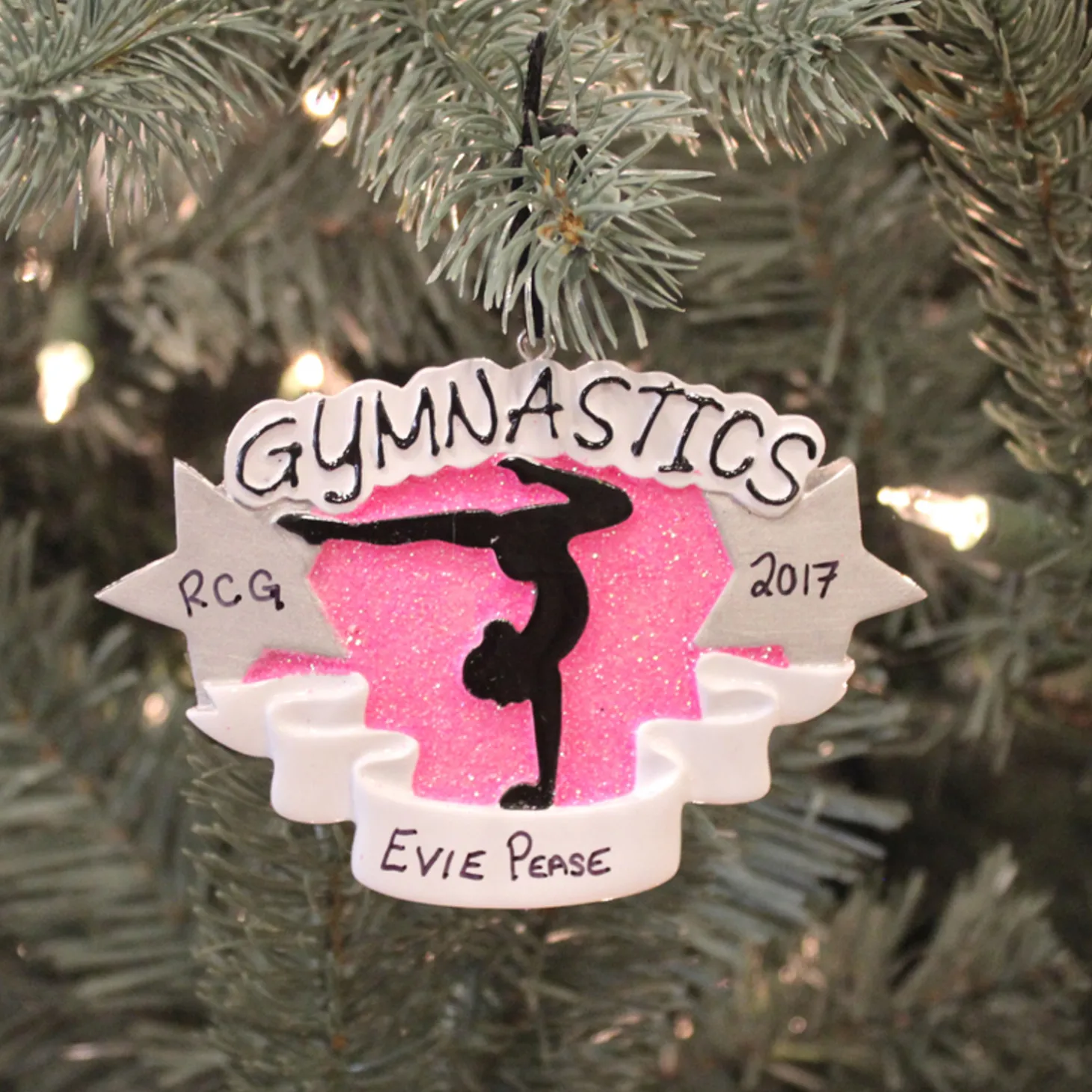 Gymnastics Personalized Christmas Ornament