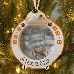 Hallmark 3" BB-8 Star Wars™ Photo Holder Personalized Christmas Ornament 2HCM5419