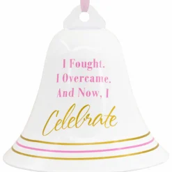 Hallmark 2.5" Cancer Bell Christmas Ornament 1HGO2825