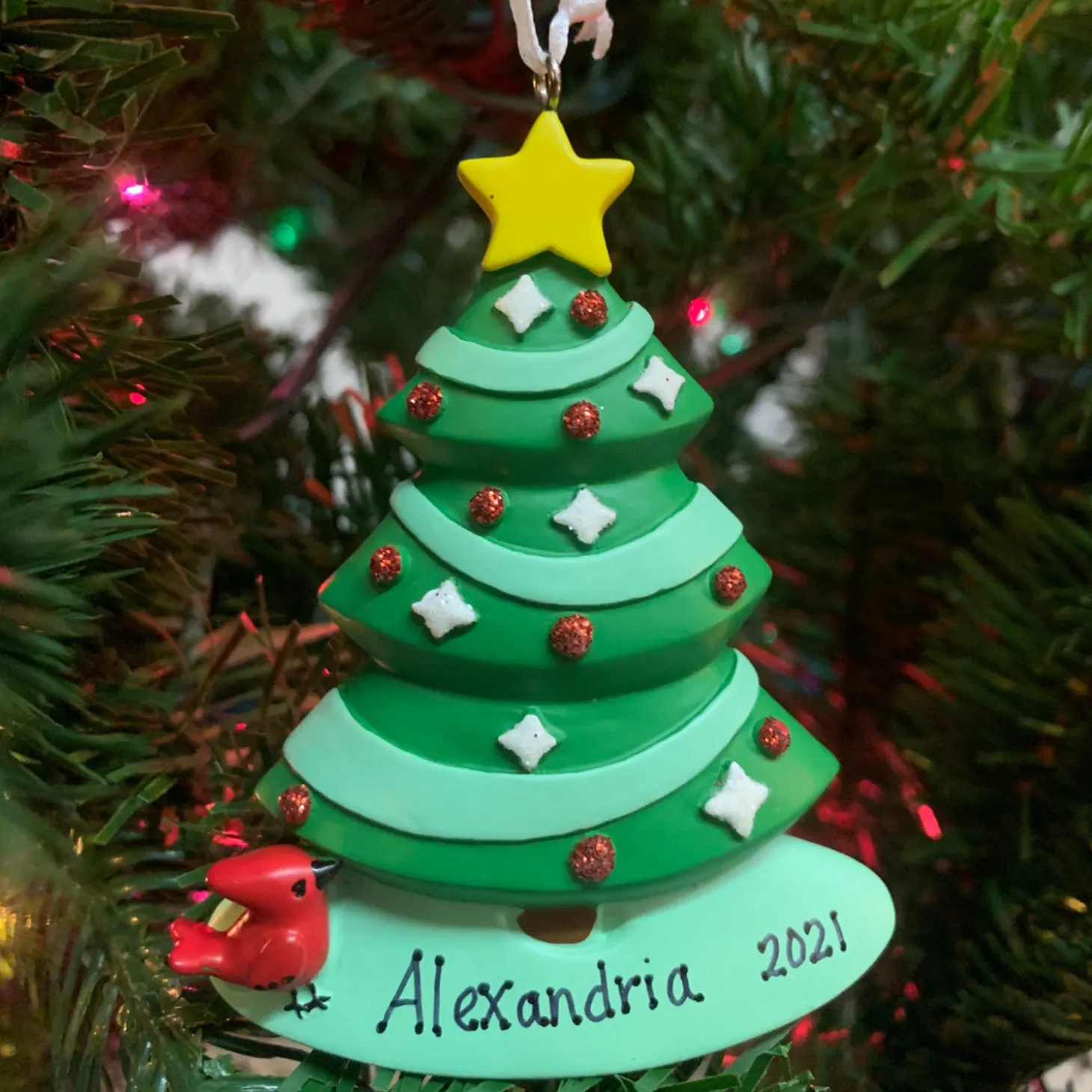 Hallmark 3.85" Christmas Tree Personalized Ornament 1HGO2503