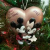 Hallmark 3.6" Mickey And Minnie Love Personalized Christmas Ornament 2HCM9578