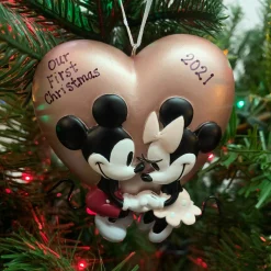 Hallmark 3" Mickey And Minnie Love Personalized Christmas Ornament 3HCM1002