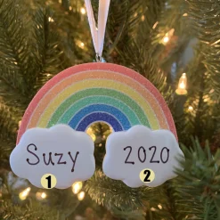 Hallmark 3.5" Rainbow Personalized Christmas Ornament 1HGO2253
