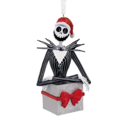 Hallmark 3.25" Tim Burton's The Nightmare Before Christmas Jack Present Christmas Ornament 3HCM1239