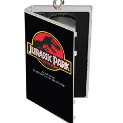 Hallmark 3" VHS Jurassic Park Movie Christmas Ornament 2HCM9592