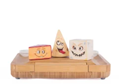 Katherine' Collection 14" Creepy Cheeses On Charcuterie Board With Knife Set Halloween Decoration 28-428199