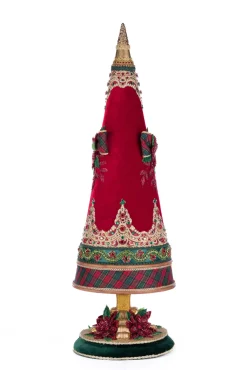 Katherine's Collection 25" Magical Holiday Red And Green Jeweled Tree Christmas Decoration 28-428576