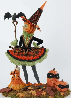 Katherine's Collection 14.75" Bewitching Bash Witch Figurine Halloween Decor 28-128110