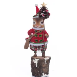 Katherine's Collection 13.75" Berry The Chipmunk Christmas Figure 28-328510
