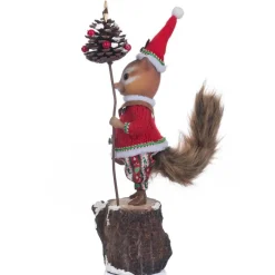 Katherine's Collection 13.75" Berry The Chipmunk Christmas Figure 28-328510