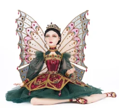 Katherine's Collection 23" Belle Noelle Sitting Fairy Ballerina Doll Christmas Decoration 28-428237
