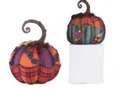 Katherine's Collection 12.5" Broomstick Acres Pumpkins Set Of 2 Halloween Decoration 28-428181