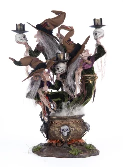 Katherine's Collection 17.5" Broomstick Acres Witches Candle Holder Halloween Decoration 28-428562