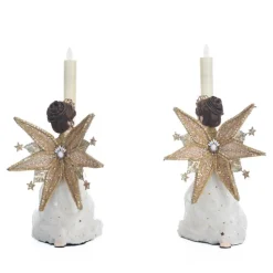 Katherine's Collection 9.5" Celestial Angel Candle Holders Set Of 2 28-328836