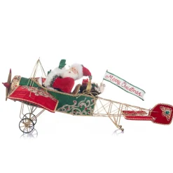 Katherine's Collection 28" Christmas In The City Santa In Plane 28-328512