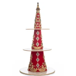 Katherine's Collection 31.5" Christmas In The City Tree Tiered Tray Server 28-328886