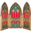 Katherine's Collection 32" Christmas Castle Triptych Background 28-428242