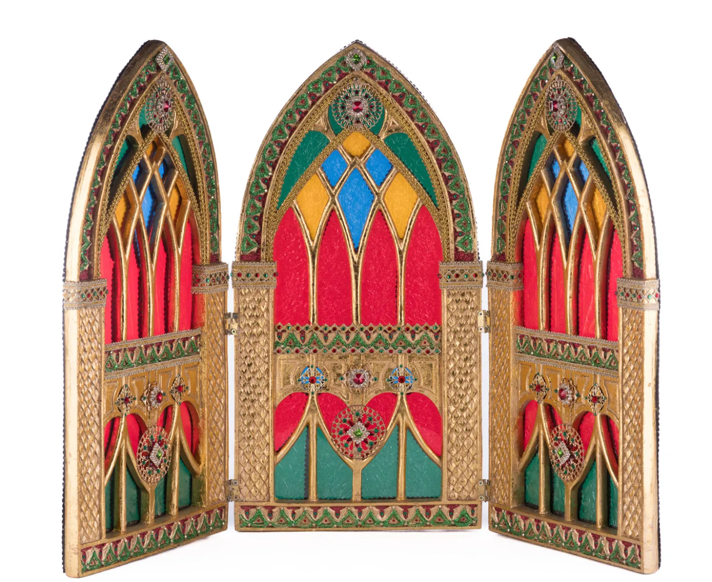 Katherine's Collection 32" Christmas Castle Triptych Background 28-428242
