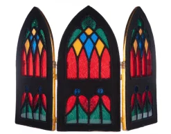 Katherine's Collection 32" Christmas Castle Triptych Background 28-428242