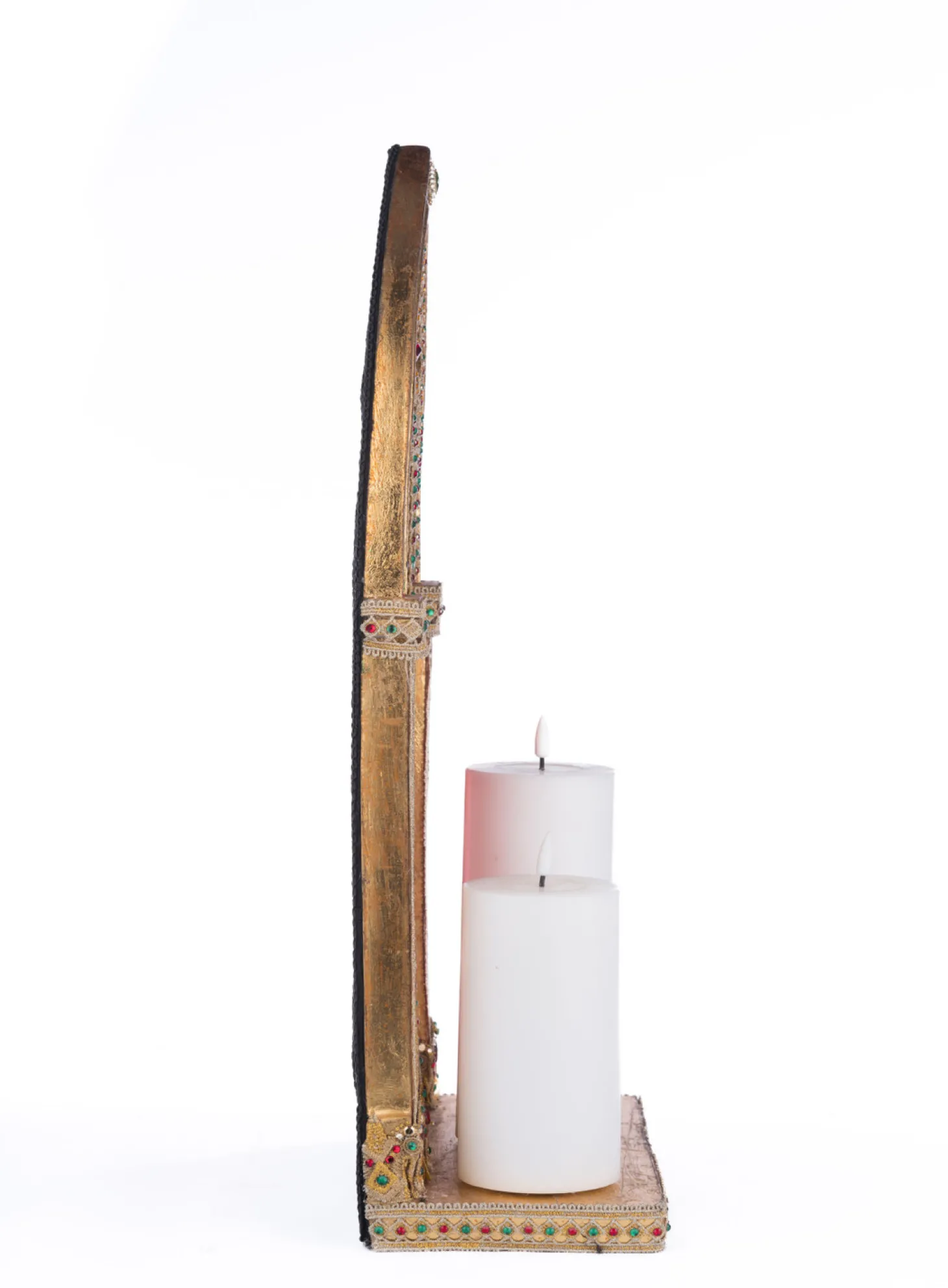 Katherine's Collection 22" Christmas Castle Pillar Candle Holder 28-428250