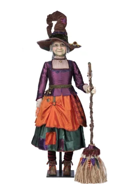 Katherine's Collection 50.5" Gertrude Grimoir Life Size Witch Doll Halloween Decoration 28-428160