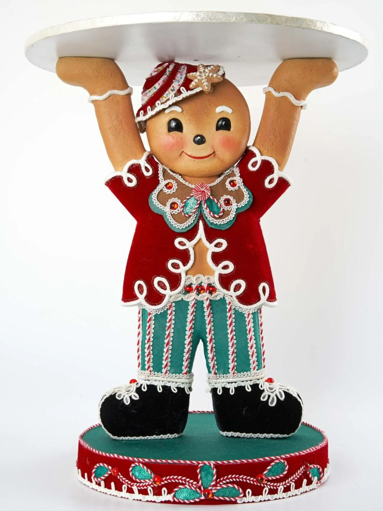 Katherine's Collection 20.5" Gingerbread Forrest Gingerbread Man Platter 28-128130