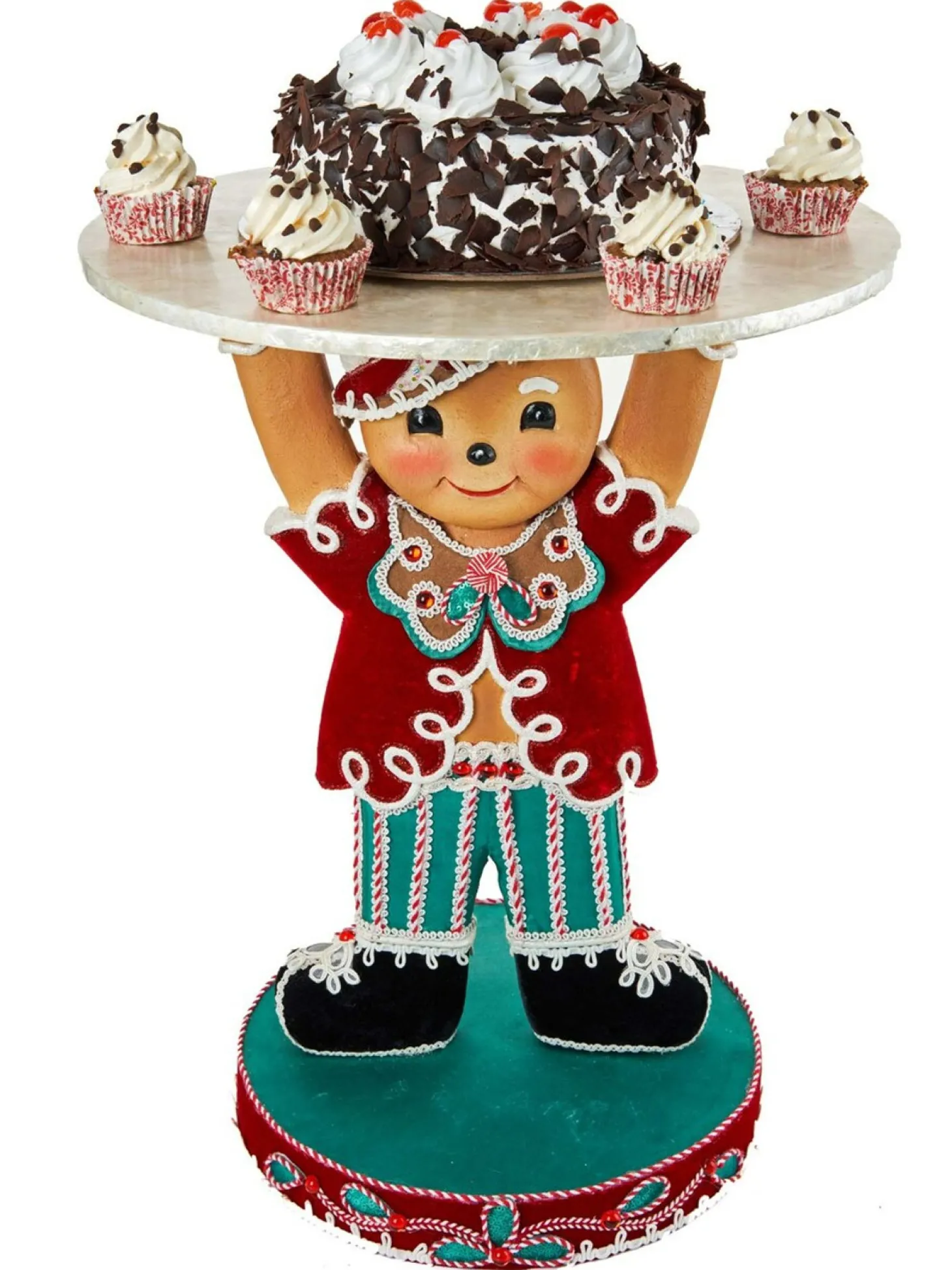Katherine's Collection 20.5" Gingerbread Forrest Gingerbread Man Platter 28-128130