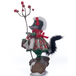 Katherine's Collection 13" Honey The Skunk Christmas Figure 28-328509