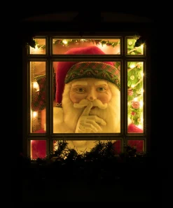 Katherine's Collection 26.5" Holiday Magic Santa In Window Lighted Christmas Decoration 28-428319