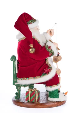 Katherine's Collection 14" Holiday Magic Santa With Marionette Christmas Decoration 28-428334