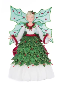 Katherine's Collection 22.5" Holly Berry Fairy Christmas Tree Topper 28-428342
