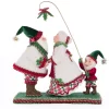 Katherine's Collection 14.5" Holly Woods Mr. And Mrs. Claus Under The Mistletoe Christmas Decoration 28-428516
