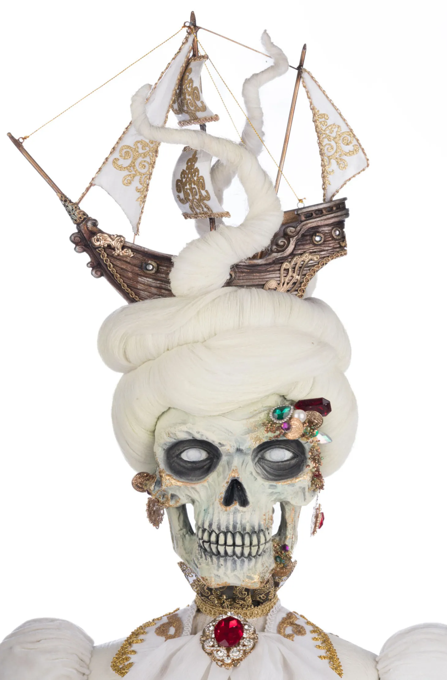 Katherine's Collection 39" Lady Adelaid Apparition With Candelabra And Tray Pirate Halloween Decoration 28-428211
