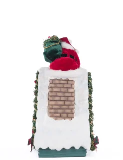 Katherine's Collection 13" Lighted Santa In Chimney Christmas Countdown Decoration 28-428277